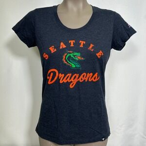 Seattle Dragons XFL Football '47 Charcoal Heather T-Shirt Women's SMALL